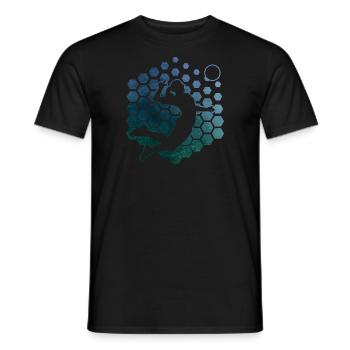 Damen Volleyball Volleyballer Volley Herren - Männer T-Shirt - Schwarz - Vorne - AI Model Male 178 light (178cm)