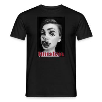 Illusion Tata.b.Tate - Männer T-Shirt - Schwarz - Vorne - AI Model Male 178 light (178cm)