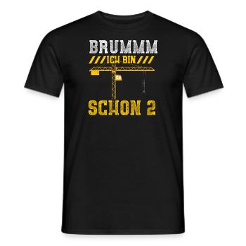 Brummm Ich Bin Schon 2 - Männer T-Shirt - Schwarz - Vorne - AI Model Male 178 light (178cm)