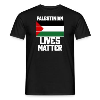 Palestinian Lives Matter | Free Palestine T-Shirt - Men's T-Shirt - black - Front - AI Model Male 178 light (178cm)