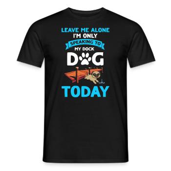 Sports nautiques pour chiens et sports nautiques pour chiens - T-shirt homme - noir - Devant - AI Model Male 178 light (178cm)