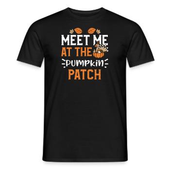 Meet Me At The Pumpkin Patch - Men's T-Shirt - black - Front - AI Model Male 178 light (178cm)