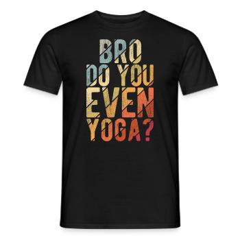 Yogalehrer Spruch Für Yogi Yoga - Männer T-Shirt - Schwarz - Vorne - AI Model Male 178 light (178cm)