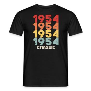 1984 Jubilé dans un style vintage classique 1984 - T-shirt homme - noir - Devant - AI Model Male 178 light (178cm)