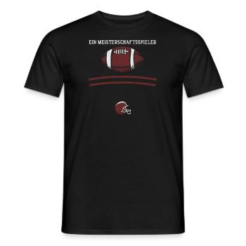 Ein Meisterschaftsspieler - Männer T-Shirt - Schwarz - Vorne - AI Model Male 178 light (178cm)