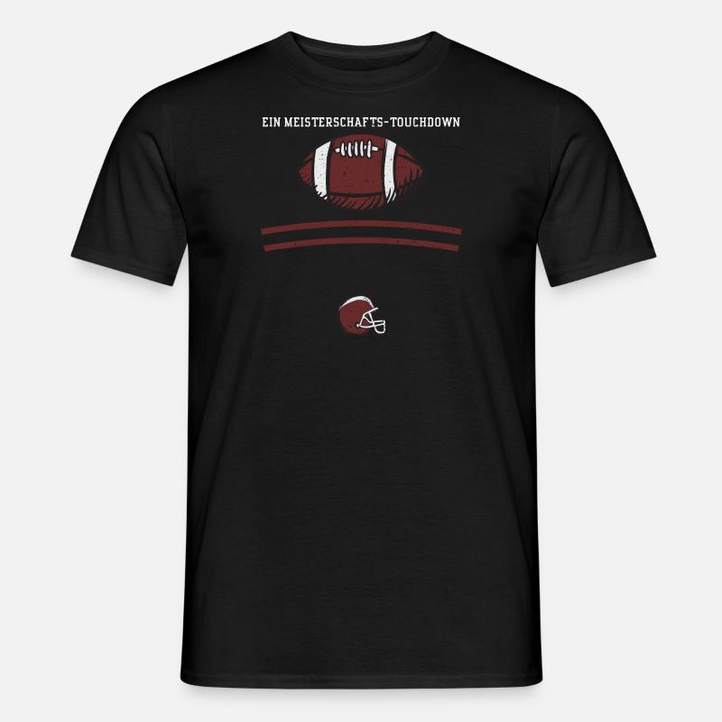 Ein Meisterschafts-Touchdown - Männer T-Shirt - Schwarz