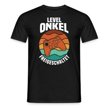 Patenonkel Gaming Zocker Gamer Onkel - Männer T-Shirt - Schwarz - Vorne - AI Model Male 178 light (178cm)