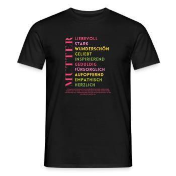 Tolle Mutter von Geschwistern - Muttertag - Männer T-Shirt - Schwarz - Vorne - AI Model Male 178 light (178cm)