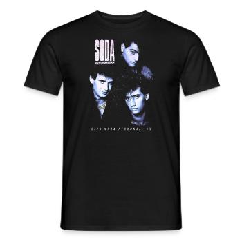 SODA STEREO / Rien de personnel - T-shirt homme - noir - Devant - AI Model Male 178 light (178cm)