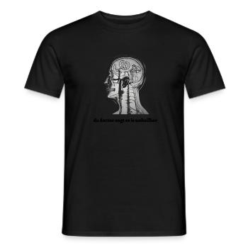 c’est incurable... Dicton bavarois - T-shirt homme - noir - Devant - AI Model Male 178 light (178cm)