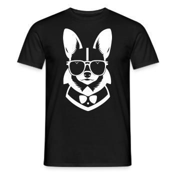 Funny Chihuahua wearing Sunglasses Chihuahuas - Men's T-Shirt - black - Front - AI Model Male 178 light (178cm)