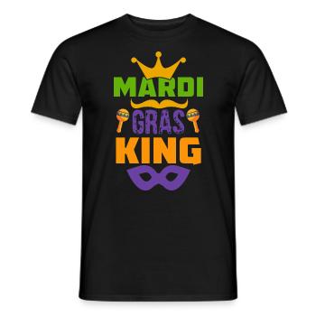 Mardi Gras King Parade Carnaval Carnaval - T-shirt homme - noir - Devant - AI Model Male 178 light (178cm)