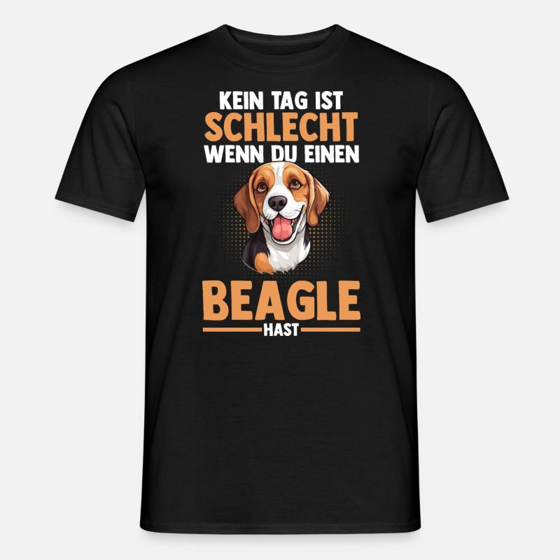 Hund Beagle - Männer T-Shirt - Schwarz