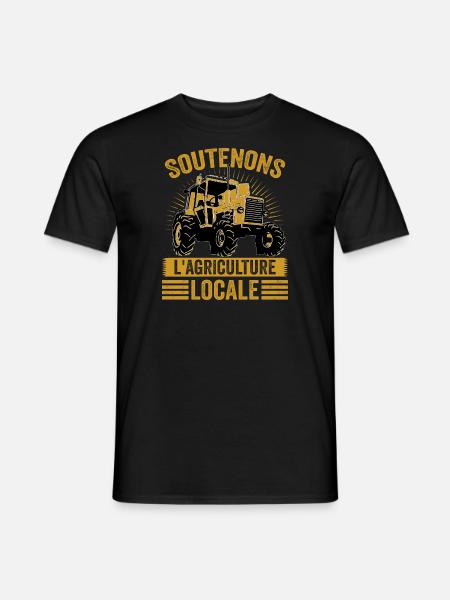 Let's support local agriculture - Men's T-Shirt - black