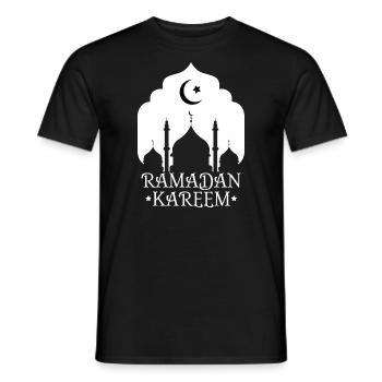 Ramadan Kareem White - Männer T-Shirt - Schwarz - Vorne - AI Model Male 178 light (178cm)
