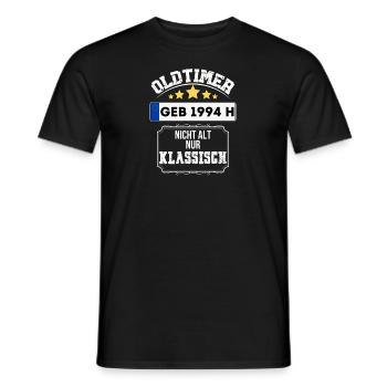 Oldtimer 1994 nicht alt nur Klassisch geschenk - Männer T-Shirt - Schwarz - Vorne - AI Model Male 178 light (178cm)