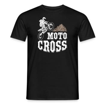 Motocross - Men's T-Shirt - black - Front - AI Model Male 178 light (178cm)