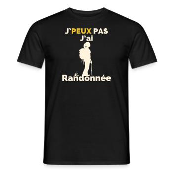 Ich kann nicht, ich bin gewandert - Männer T-Shirt - Schwarz - Vorne - AI Model Male 178 light (178cm)