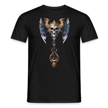 Wikinger Axt für einen Wikinger Nordmänner - Männer T-Shirt - Schwarz - Vorne - AI Model Male 178 light (178cm)