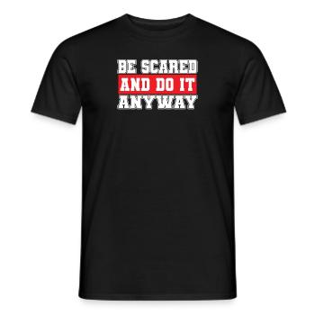 Avoir peur et le faire quand même - T-shirt homme - noir - Devant - AI Model Male 178 light (178cm)