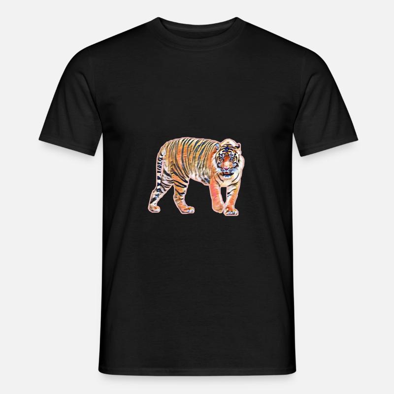 Tiger - Männer T-Shirt - Schwarz