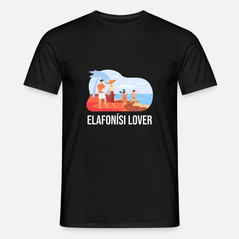 Elafonisi Lover - Männer T-Shirt - Schwarz