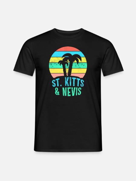 ST. KITTS & NEVIS - Men's T-Shirt - black