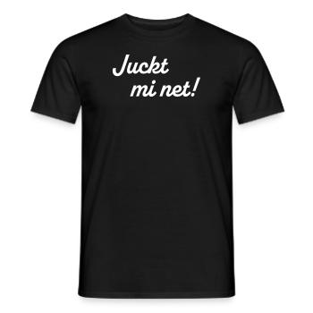 Juckt mi net - Männer T-Shirt - Schwarz - Vorne - AI Model Male 178 light (178cm)