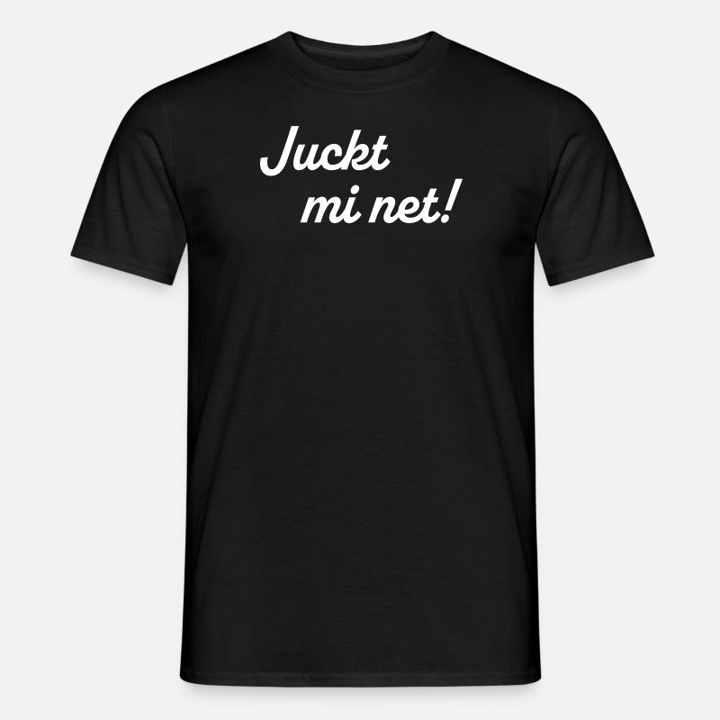 Juckt mi net - Männer T-Shirt - Schwarz