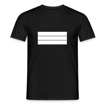 motif géométrique simple - T-shirt homme - noir - Devant - AI Model Male 178 light (178cm)