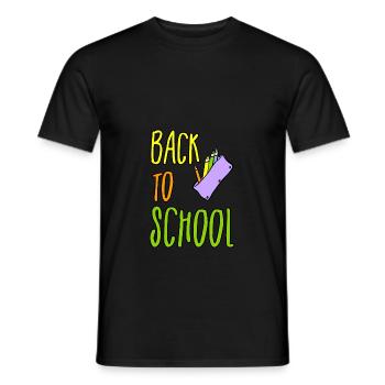 la rentrée scolaire - T-shirt homme - noir - Devant - AI Model Male 178 light (178cm)