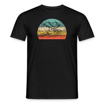 Kayaking Naturlandschaft - Männer T-Shirt - Schwarz - Vorne - AI Model Male 178 light (178cm)