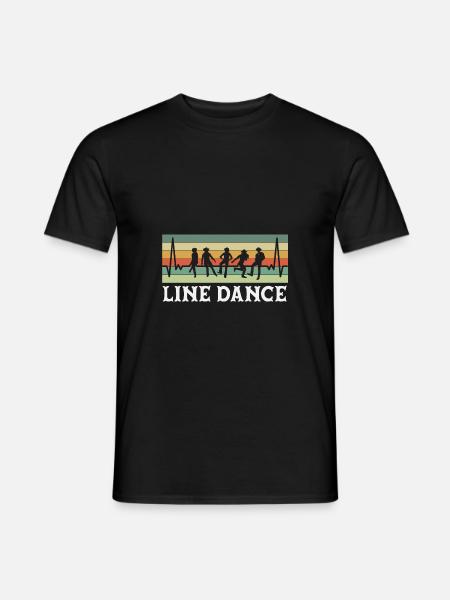 Line Dance Music - Men's T-Shirt - black