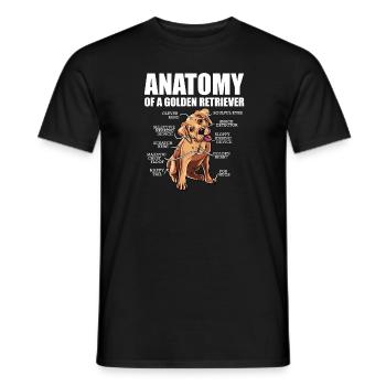 Golden Retriever Goldie Labrador Hundefreund - Männer T-Shirt - Schwarz - Vorne - AI Model Male 178 light (178cm)