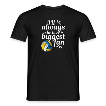 I'll Always Be Here Volleyball Fan Volleyball-Team - Männer T-Shirt - Schwarz - Vorne - AI Model Male 178 light (178cm)