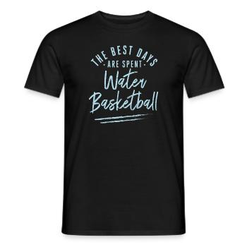 The Best Days Are Spent Water Basketball Sayings - Men's T-Shirt - black - Front - AI Model Male 178 light (178cm)