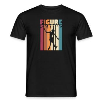Eiskunstläuferin Eiskunstlaufen Schlittschuh - Männer T-Shirt - Schwarz - Vorne - AI Model Male 178 light (178cm)