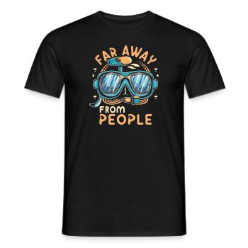 Tauchen - Männer T-Shirt - Schwarz - Vorne - AI Model Male 178 light (178cm)
