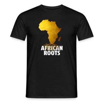 Racines africaines - T-shirt homme - noir - Devant - AI Model Male 178 light (178cm)