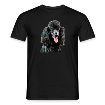 Pudel 3 - Männer T-Shirt - Schwarz - Vorne - AI Model Male 178 light (178cm)