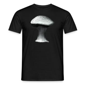 Champignons Champignons Champignons Vénéneux Mycologie Terreuse Naturelle 7 - T-shirt homme - noir - Devant - AI Model Male 178 light (178cm)