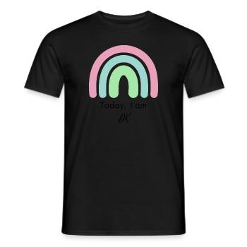 Today I'm OK - Men's T-Shirt - black - Front - AI Model Male 178 light (178cm)