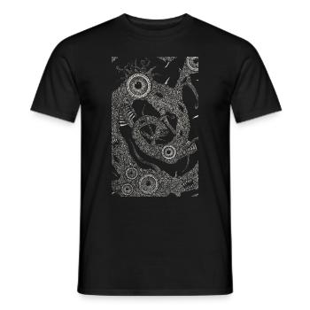 Lovecraft's dreams come true - Men's T-Shirt - black - Front - AI Model Male 178 light (178cm)
