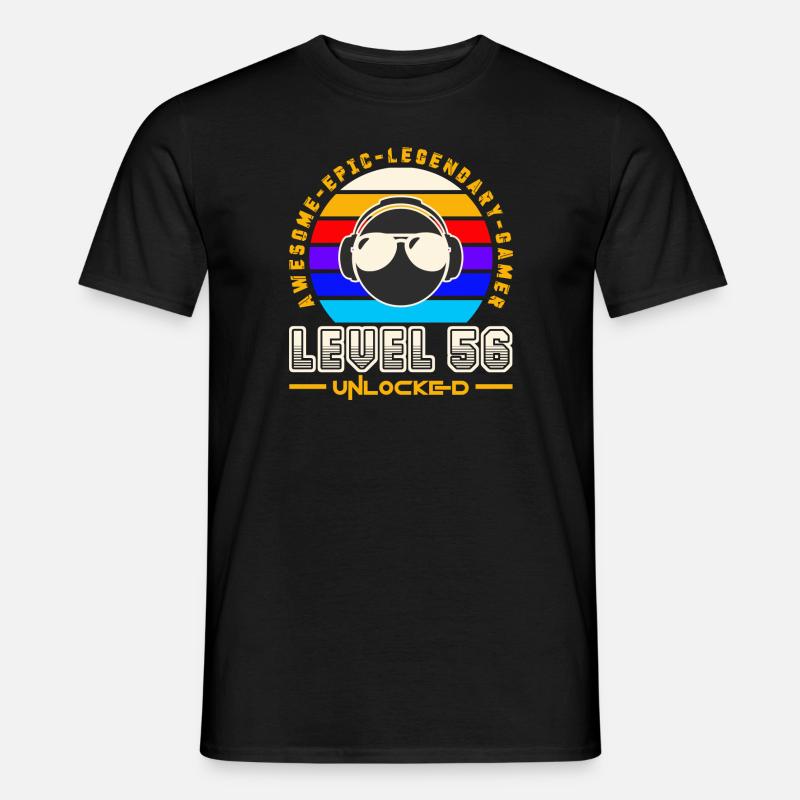 Stufe 56 - Männer T-Shirt - Schwarz
