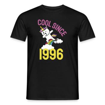 Cool depuis 1996 Dabbing cat 26ème anniversaire - T-shirt homme - noir - Devant - AI Model Male 178 light (178cm)