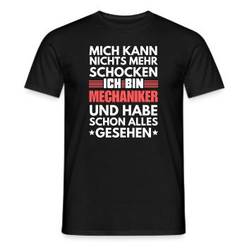 Unshockable mechanic - Men's T-Shirt - black - Front - AI Model Male 178 light (178cm)