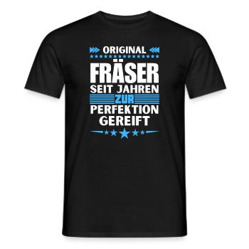 Milling cutters matured to perfection - Men's T-Shirt - black - Front - AI Model Male 178 light (178cm)