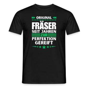 Milling cutters matured to perfection - Men's T-Shirt - black - Front - AI Model Male 178 light (178cm)