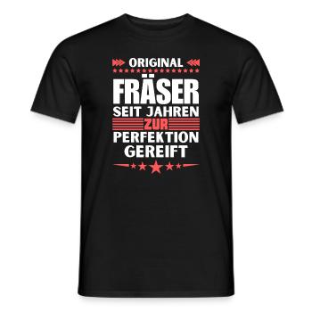 Milling cutters matured to perfection - Men's T-Shirt - black - Front - AI Model Male 178 light (178cm)