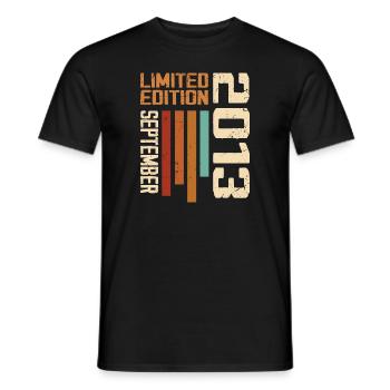 September 2013 Originelle Geschenkidee zum Geburtstag - Männer T-Shirt - Schwarz - Vorne - AI Model Male 178 light (178cm)